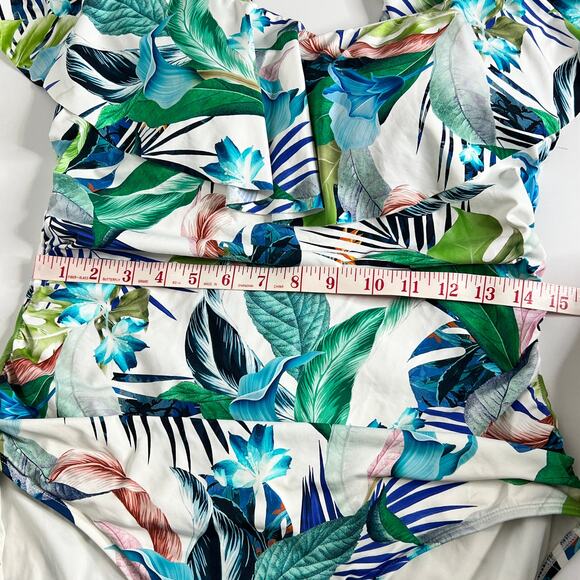 La Blanca In The Moment One Piece Off Shoulder Swimsuit Size 16 - Picture 8 of 10